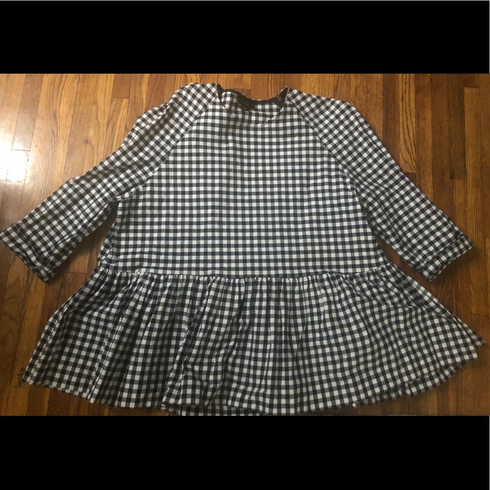 Victoria Beckham for Target 3/4 sleeve peplum top